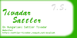 tivadar sattler business card